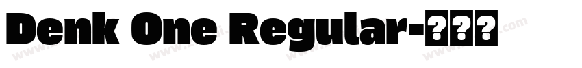 Denk One Regular字体转换